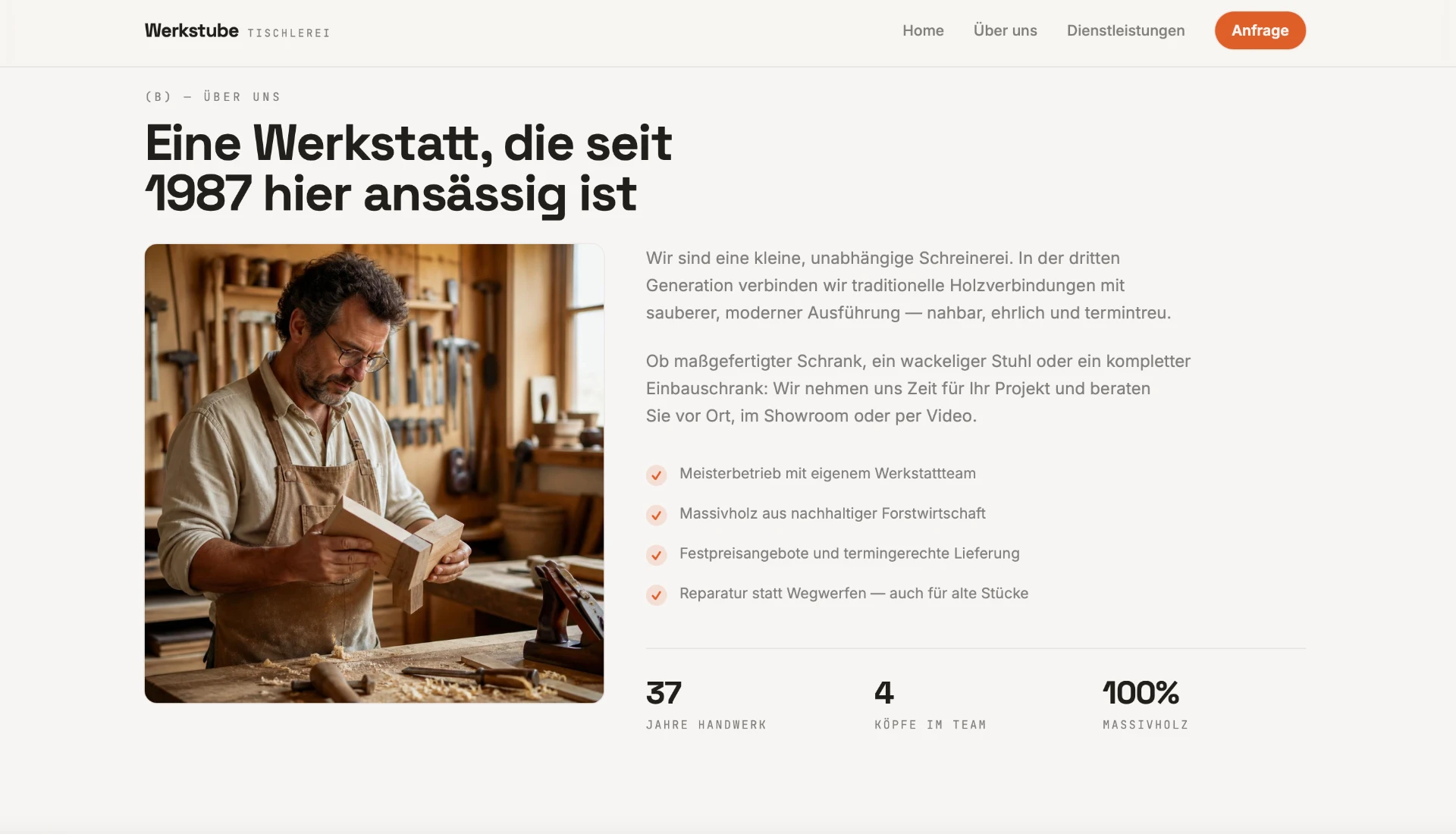 WERKSTUBE TISCHLEREI